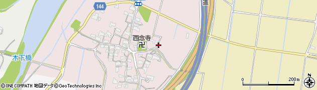 三重県亀山市木下町周辺の地図