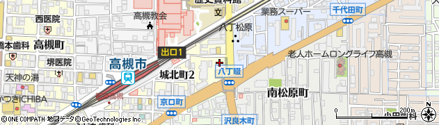 池田泉州銀行高槻支店 ＡＴＭ周辺の地図