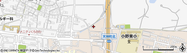兵庫県小野市天神町1185-25周辺の地図