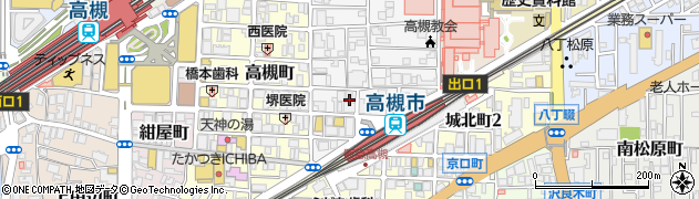 賃貸のエスト　阪急高槻店周辺の地図