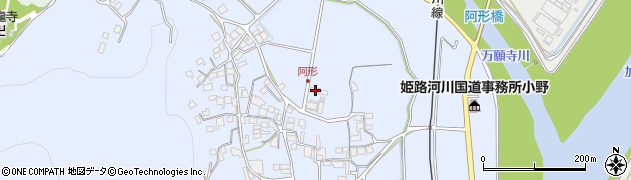 兵庫県小野市阿形町1048周辺の地図