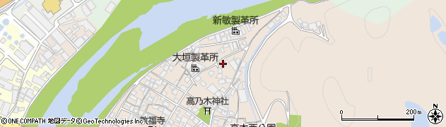 兵庫県姫路市花田町高木167周辺の地図