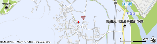 兵庫県小野市阿形町1046周辺の地図