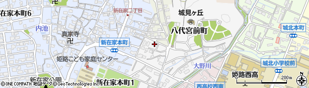 兵庫県姫路市八代宮前町17周辺の地図