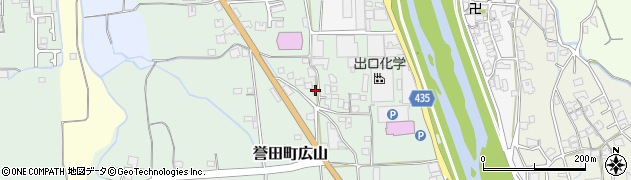 兵庫県たつの市誉田町広山156周辺の地図