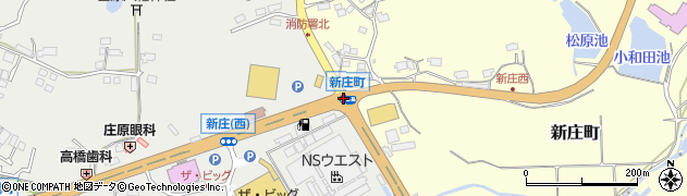新庄町周辺の地図