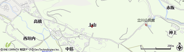 京都府宇治田原町（綴喜郡）立川（上山）周辺の地図
