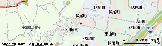 大阪府池田市伏尾町596周辺の地図
