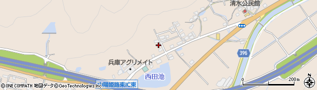 兵庫県姫路市飾東町山崎1288周辺の地図