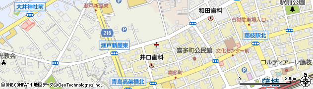 ラビューサロン藤枝駅北周辺の地図