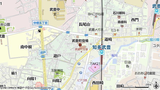 〒470-2300 愛知県知多郡武豊町（以下に掲載がない場合）の地図