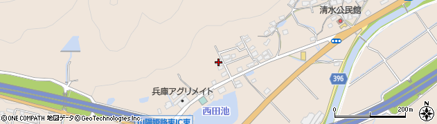 兵庫県姫路市飾東町山崎1287周辺の地図