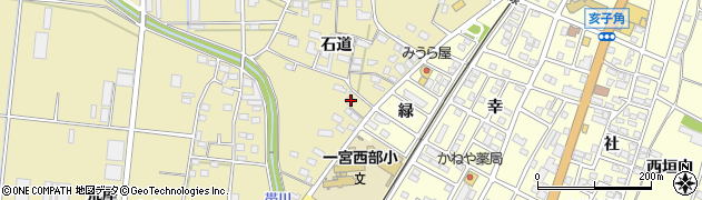 愛知県豊川市大木町石道107周辺の地図
