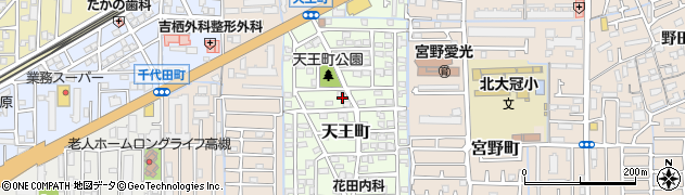 大阪府高槻市天王町周辺の地図