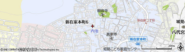 兵庫県姫路市新在家本町周辺の地図