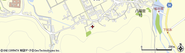 島根県浜田市内村町本郷617周辺の地図