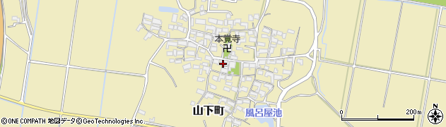 三重県亀山市山下町周辺の地図