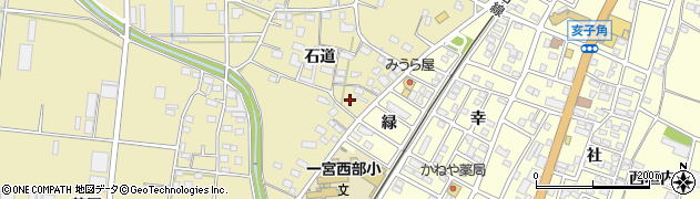 愛知県豊川市大木町石道105周辺の地図