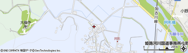兵庫県小野市阿形町872周辺の地図