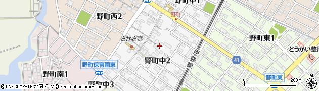 三重県鈴鹿市野町中周辺の地図