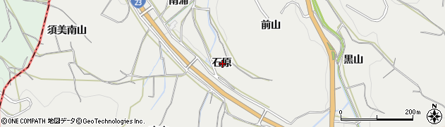 愛知県額田郡幸田町須美石原周辺の地図