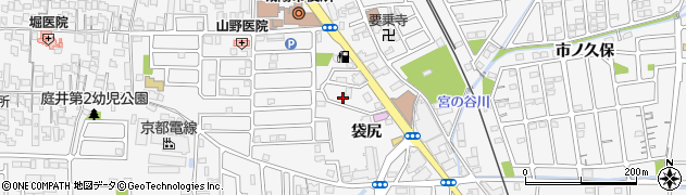 京都府城陽市寺田袋尻周辺の地図