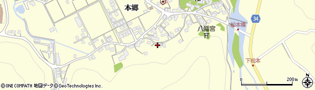 島根県浜田市内村町本郷709周辺の地図