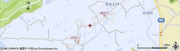 兵庫県三木市吉川町水上184周辺の地図
