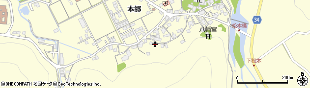 島根県浜田市内村町本郷658周辺の地図