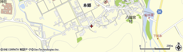 島根県浜田市内村町本郷649周辺の地図