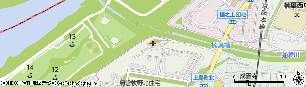 大阪府枚方市牧野北町15周辺の地図