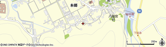 島根県浜田市内村町本郷657周辺の地図