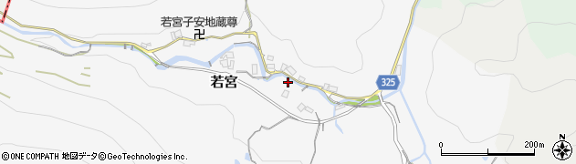 兵庫県川西市若宮ウツワ周辺の地図