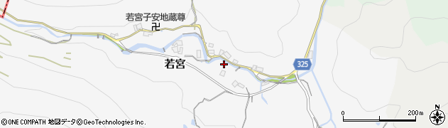 兵庫県川西市若宮（ウツワ）周辺の地図