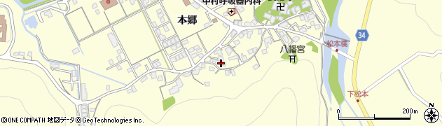 島根県浜田市内村町本郷659周辺の地図