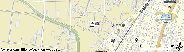 愛知県豊川市大木町石道56周辺の地図