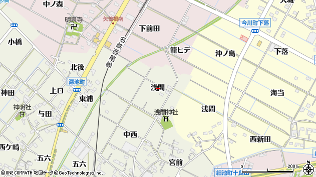 〒445-0873 愛知県西尾市川口町の地図