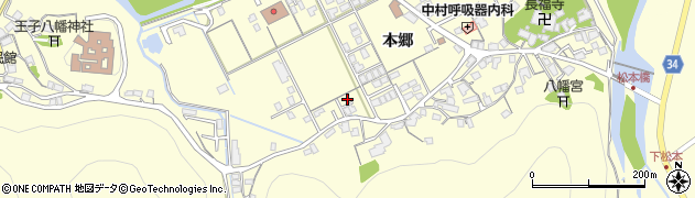 島根県浜田市内村町本郷573周辺の地図
