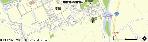 島根県浜田市内村町本郷703周辺の地図