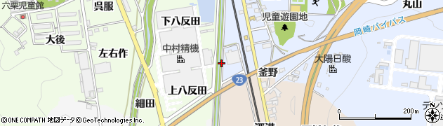 愛知県額田郡幸田町深溝黒小路周辺の地図