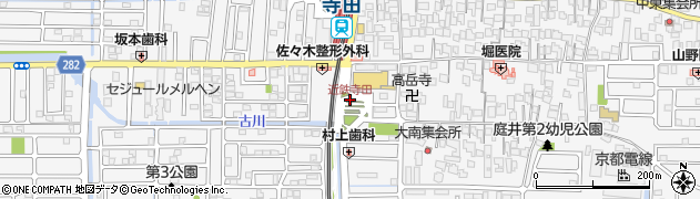 近鉄寺田周辺の地図