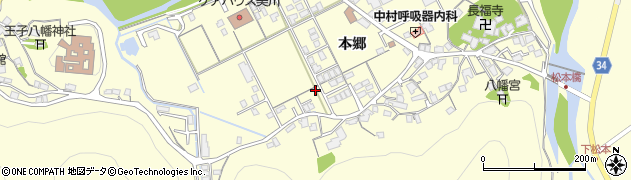 島根県浜田市内村町本郷596周辺の地図