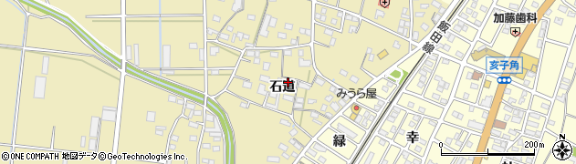 愛知県豊川市大木町石道周辺の地図