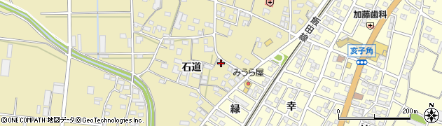愛知県豊川市大木町石道91周辺の地図