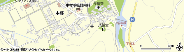 島根県浜田市内村町本郷750周辺の地図