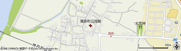 葉多町公民館周辺の地図