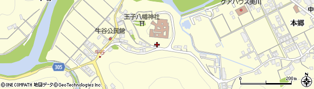 島根県浜田市内村町本郷372周辺の地図