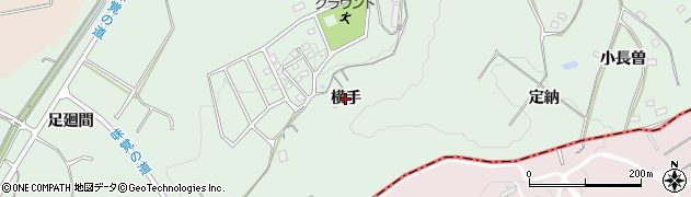 愛知県常滑市檜原（横手）周辺の地図