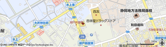 ＴＳＵＴＡＹＡ藤枝瀬戸新屋店周辺の地図