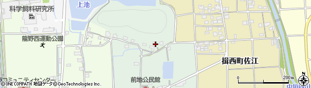 兵庫県たつの市揖西町前地7周辺の地図